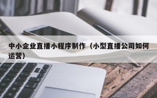 贵港中小企业直播小程序制作（小型直播公司如何运营）